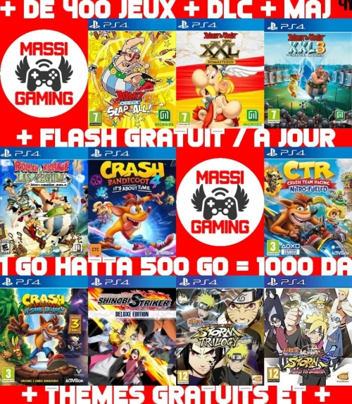 INSTALLATION JEUX DIAL PS4 FLASHÉE 9.X & 11.00 & 12.X & 13.00 (+ FLASH GRATUIT + DLC + MISE A JOUR) --