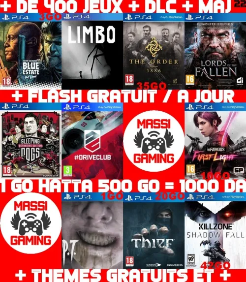 INSTALLATION JEUX DIAL PS4 FLASHÉE 9.X & 11.00 & 12.X & 13.00 (+ FLASH GRATUIT + DLC + MISE A JOUR)