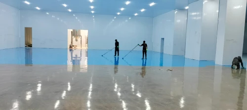 revêtement de sol epoxy et ponçage