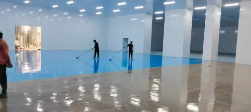 revêtement de sol epoxy et ponçage