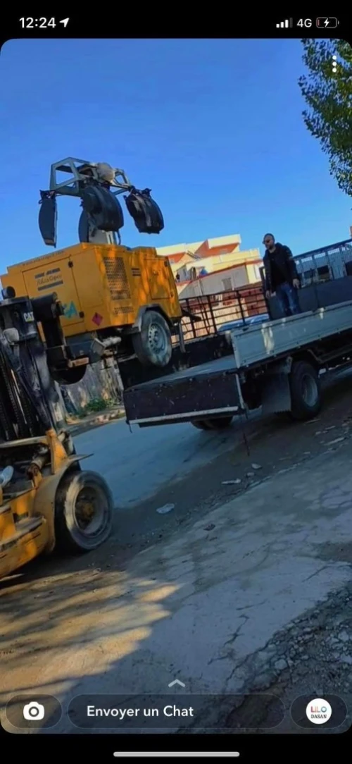 Location girafe lumineuse,projecteur de chantier