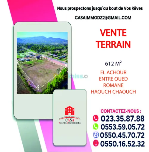 Vente Terrain Alger El achour
