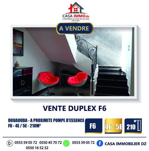 Vente Appartement Duplex F6 Tipaza Douaouda