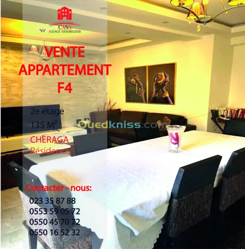 Vente Appartement F4 Alger Cheraga