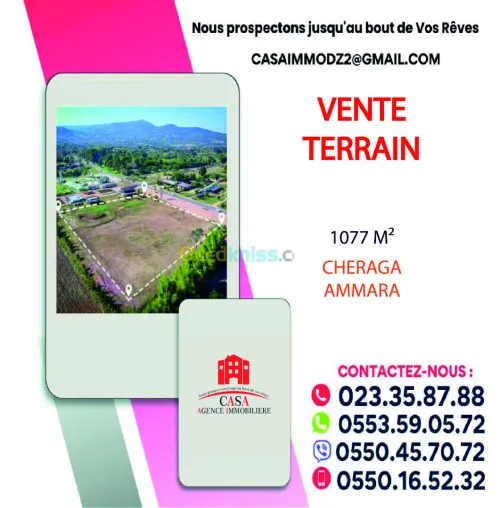 Vente Terrain Alger Cheraga