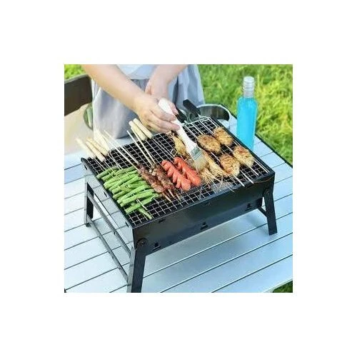 شواية فحم محمولة قابلة للطي - مثالية للرحلات والتخييم والشواء في الهواء الطلق Barbecue au charbon portable et pliable - Idéal pour le camping, les pique-niques et les grillades en plein air