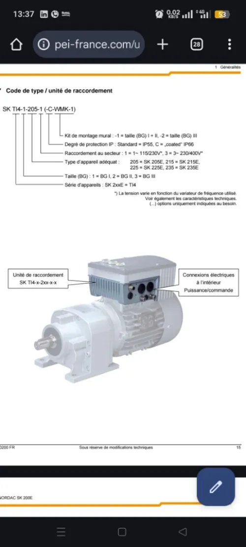 Variateur de fréquence 