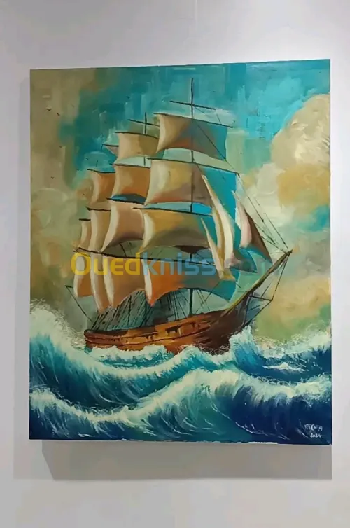Tableaux huile sure toile