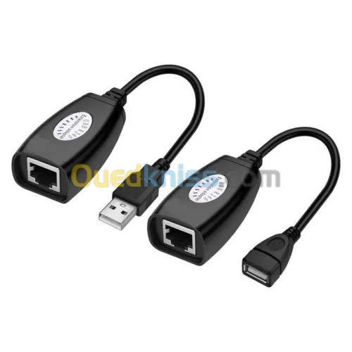 USB 2.0 Adaptateur sur câble RJ45 Cat5/Cat5e/Cat6 