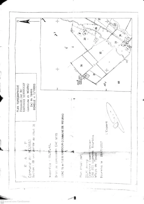 Vente Terrain Agricole Tipaza Meurad