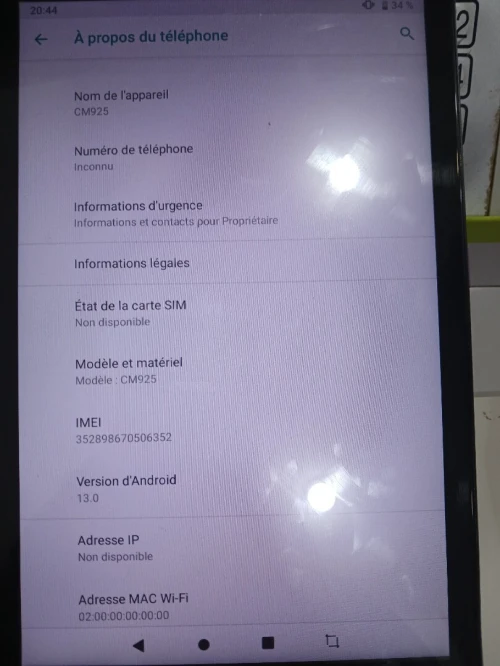 TABLETTE CIDEA CM925 CIDEA CM925