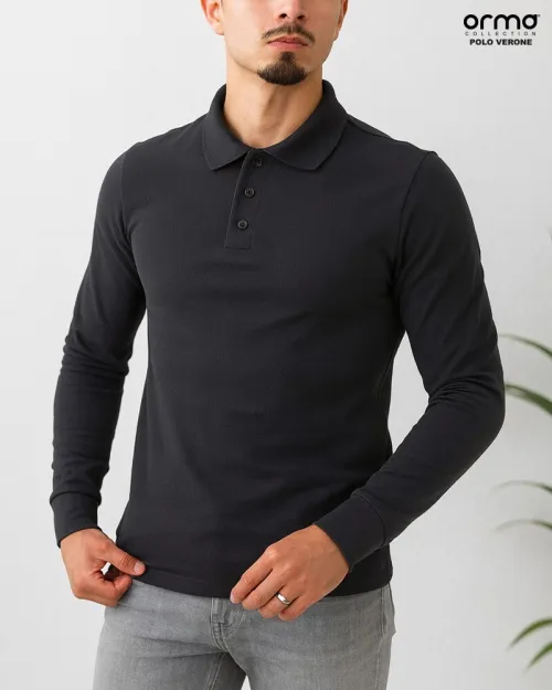 Polo manche longue