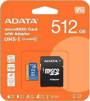 Carte memoire ADATA 512GB CLASS10