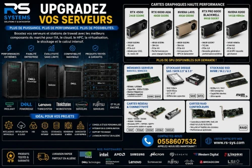 UPGRADE GPU & ACCÉLÉRATION IA POUR SERVEURS HPE DELL LENOVO