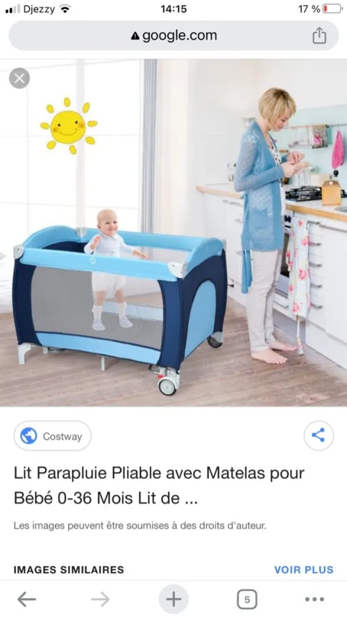 Lit parapluie bébé