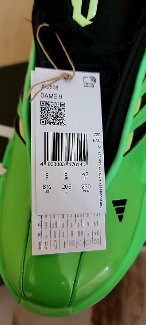 Adidas Dame 9 Originale pointure 42