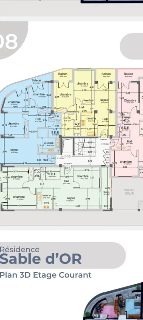 Vente Appartement F3 Alger Bordj el kiffan