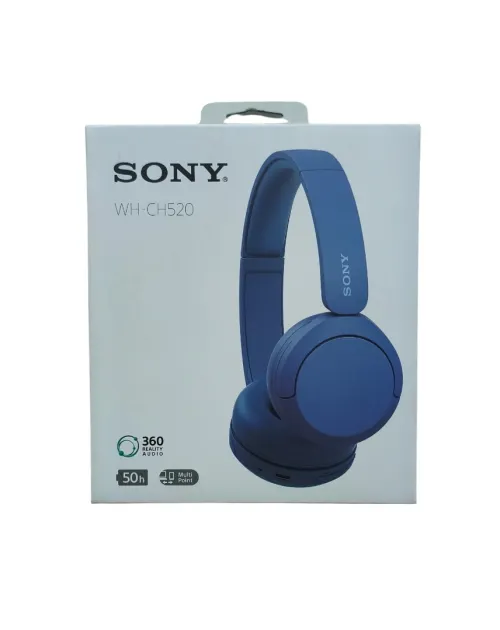 Casque Sony WH-CH520 - Bluetooth sans Fil, Multipoint, Micro intégré - 50 Heures et Charge Rapide
