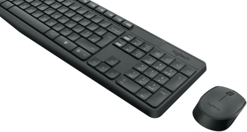 Combo Clavier et Souris Logitech MK235 Sans Fil pour Windows, Souris Optique