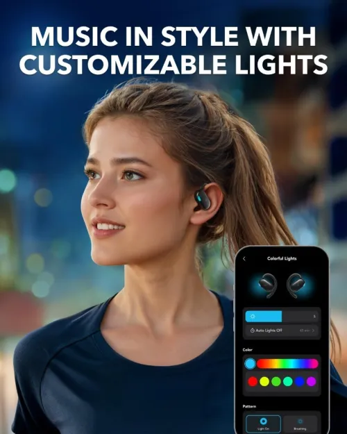 Écouteurs Soundcore Anker V20i , Crochets Rotatifs , Basses Puissantes, IP55 , 36H , Bluetooth 5.4