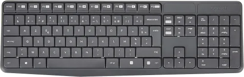 Combo Clavier et Souris Logitech MK235 Sans Fil pour Windows, Souris Optique