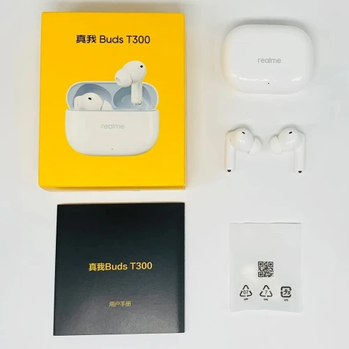 Airpods Realme Buds T300 Écouteurs ANC TWS Bluetooth 5.3, 400mAh/40mAh, IPX5