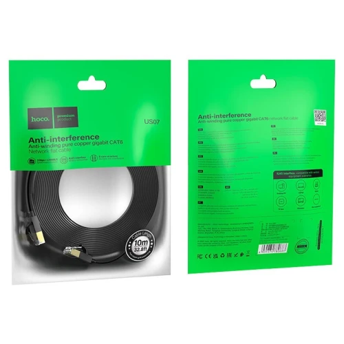 Câble Hoco US07 Gigabit Ethernet Cat-6 RJ45 10m