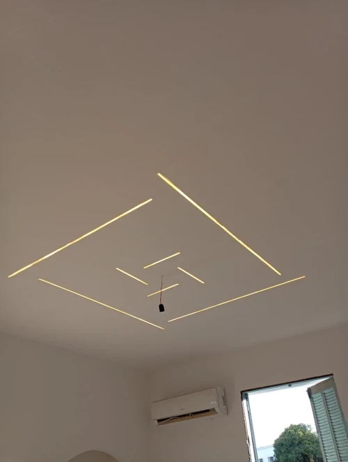 Montage et pose Faux plafond en PVC et placo plâtre et peinture et led profile