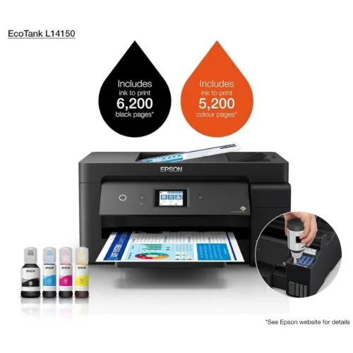 Multifonctions Epson L14150 Avec Réservoir 4 en 1 Wifi - A3 Couleur