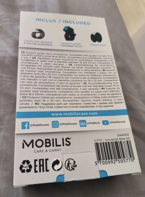 Support smartphone moto et vélo UFIX bike kit Neuf
