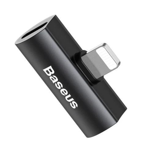  Baseus CAL46-01 CONVERTISSEUR AUDIO LIGHTNING - Adaptateur Dual Lightning, Charge et Écoute 