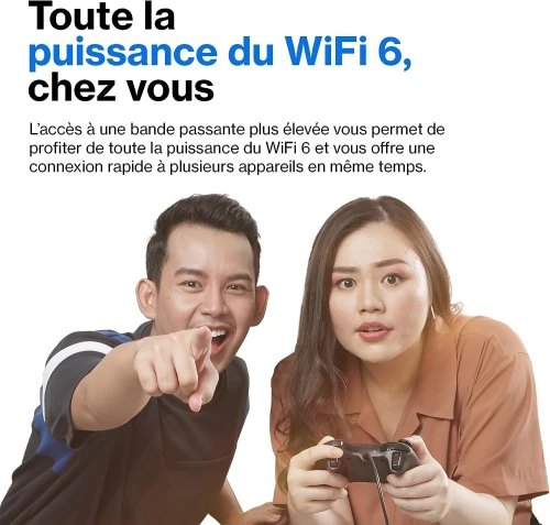 Linksys Routeur WiFi 6 Mesh Double Bande Hydra 6 (AX3000) + excellent Pour Modem Fibre Optique FTTH 