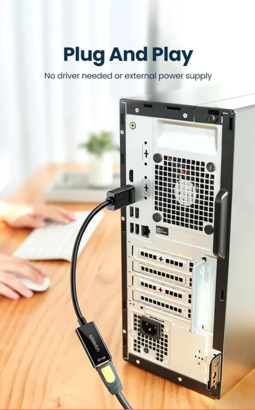 UGREEN Adaptateur DisplayPort Mâle vers HDMI Femelle 4K 60Hz 