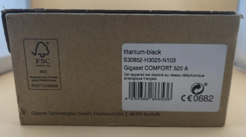 Gigaset Comfort 520A - Téléphone DECT sans Fil avec répondeur - Design élégant - Blocage d'appels - 200 Contacts [Version française]