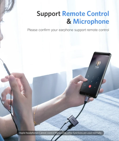 Adaptateur T  USB C vers 3,5 mm, écouteurs audio AUX 2 en 1 + charge PD Huawei + OnePlus + Xiaomi