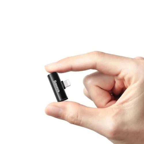  Baseus CAL46-01 CONVERTISSEUR AUDIO LIGHTNING - Adaptateur Dual Lightning, Charge et Écoute 