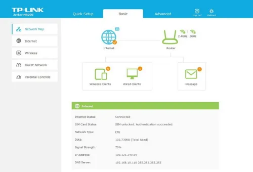 TP-LINK Archer MR200 Modem 4G LTE