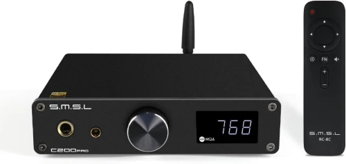 SMSL C200 Pro LDAC Ampli Casque| ES9039Q2M XU-316 DSD512 32Bit/768kHz DAC| USB/Opt/Coax/Bluetooth5.1