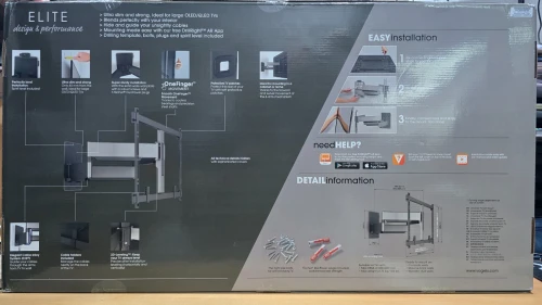 Vogel's Elite 5855 Ultra Fort Support TV pivotant 120 Jusqu'à 100" & 75 KG  VESA 600x400