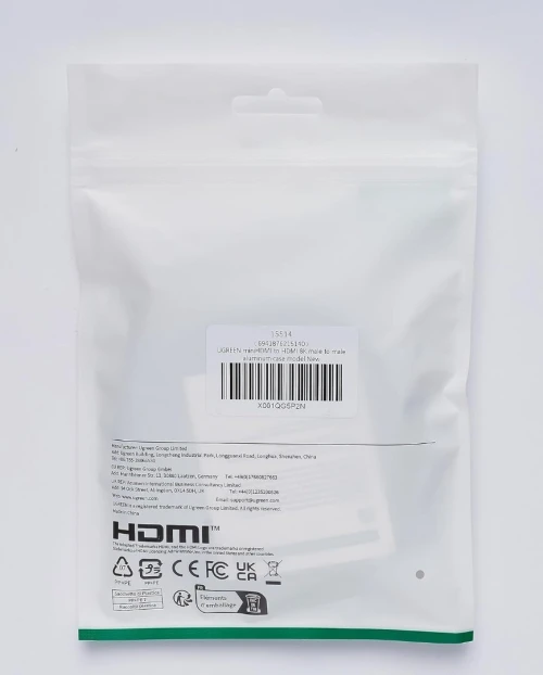UGREEN Câble Mini HDMI vers HDMI 2.1 Mâle Bidirectionnel 8K@60Hz 4K@240Hz eARC 3D Dolby Vision HDCP