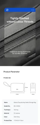 Baseus Sac De Rangement Numérique Et Accessoires Électroniques * Étui Organisateur