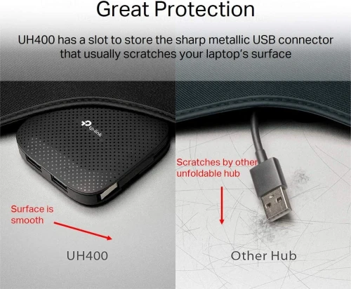 TP-LINK UH400 Hub 4 ports USB 3.0 - Windows & Max & Linux & TV et Autres 