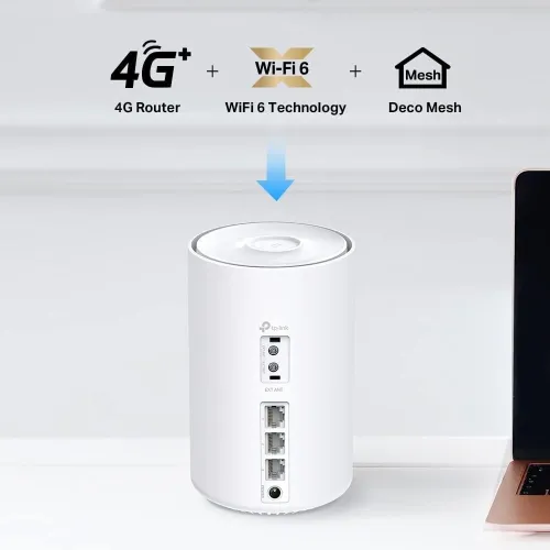 TP-Link Deco X1500-4G  Modem/Routeur 4G+  Cat. 6 LTE  Wi-Fi AX1500 + 3 ports LAN/WAN 1000