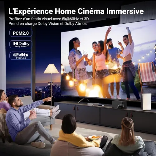 UGREEN Switch HDMI 2.1 8K 60Hz Commutateur HDMI 4K 120Hz 3 Entrées 1 Sortie Dolby Vision Atmos HDR 