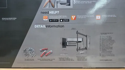Vogel's Elite 5855 Ultra Fort Support TV pivotant 120 Jusqu'à 100" & 75 KG  VESA 600x400