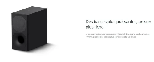 Sony HTS400 Barre de Son 2.1 + Caisson de Basse 330W Bluetooth S-Force Pro Dolby Digital / HDMI & BT