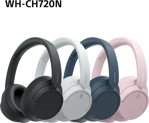 Sony WH-CH720N - Casque Bluetooth sans Fil à réduction de Bruit - Micro intégré - jusqu'à 35 Heures d'autonomie et Charge Rapide - Noir