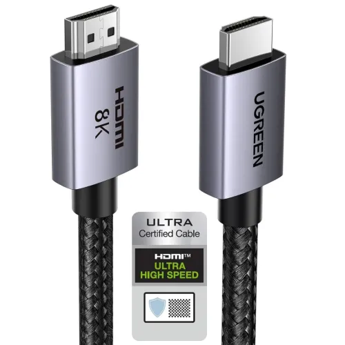 UGREEN Câble HDMI 2.1 Certifié 4K 120Hz 48Gbps Dynamic HDR Dolby Vision Dolby Atmos HDCP eARC PS5