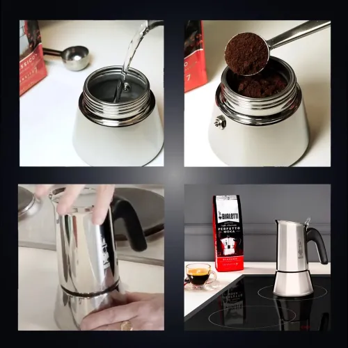 Cafetière italienne Bialetti VENUS 6 Tasses INOX 18/10 Original