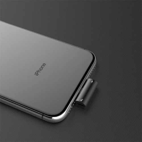  Baseus CAL46-01 CONVERTISSEUR AUDIO LIGHTNING - Adaptateur Dual Lightning, Charge et Écoute 